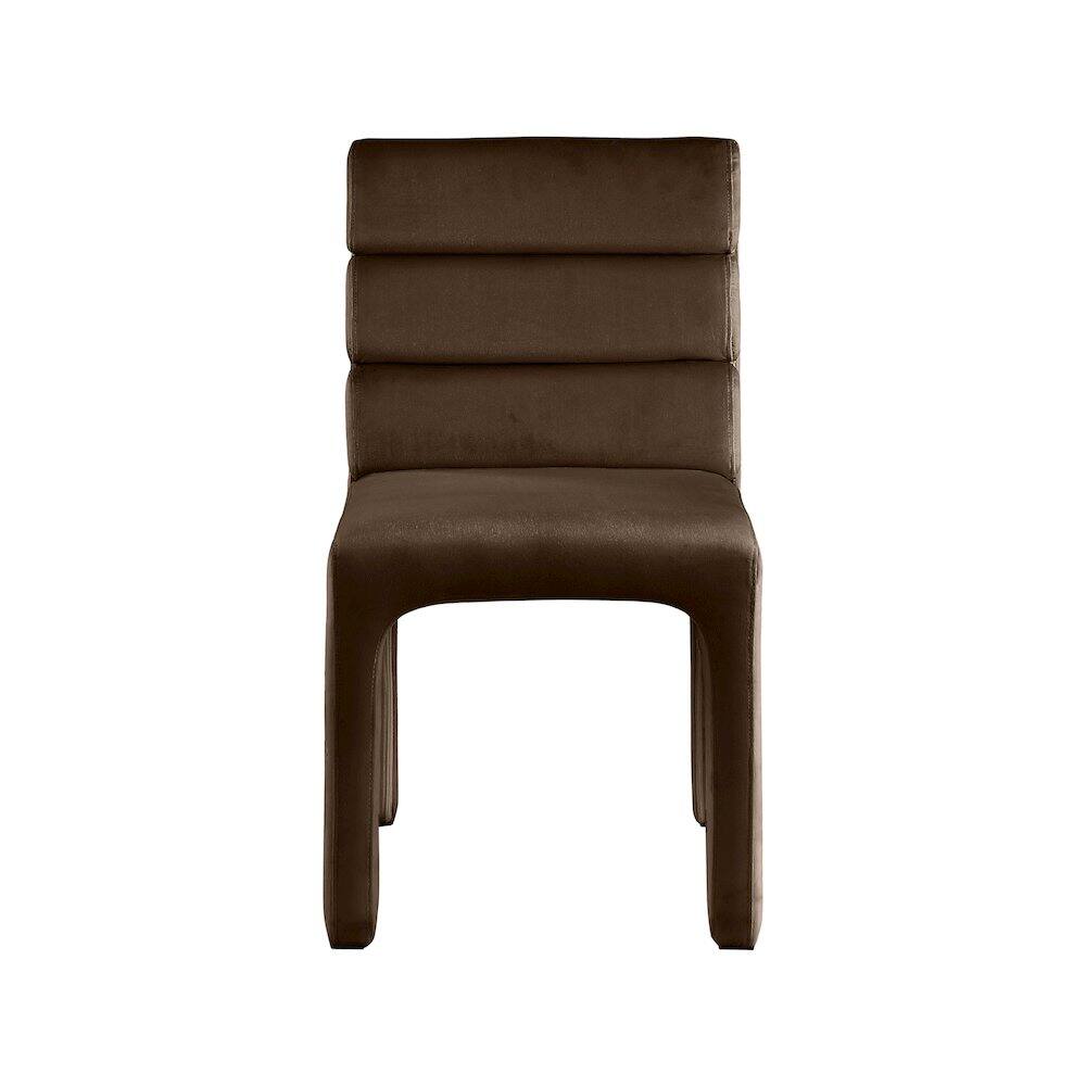 Meridian Furniture - Kai Velvet Dining Chair, Set of 2 - Brown