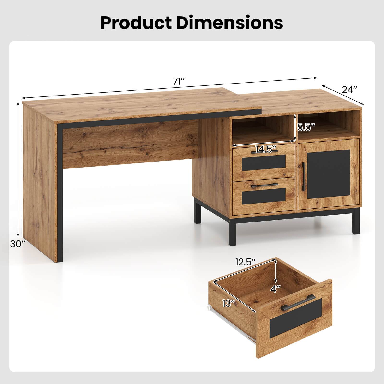 Product Dimensions: 71" x 24" x 5.5" x 14.5" x 30" x 12.5" x 13" x 4"