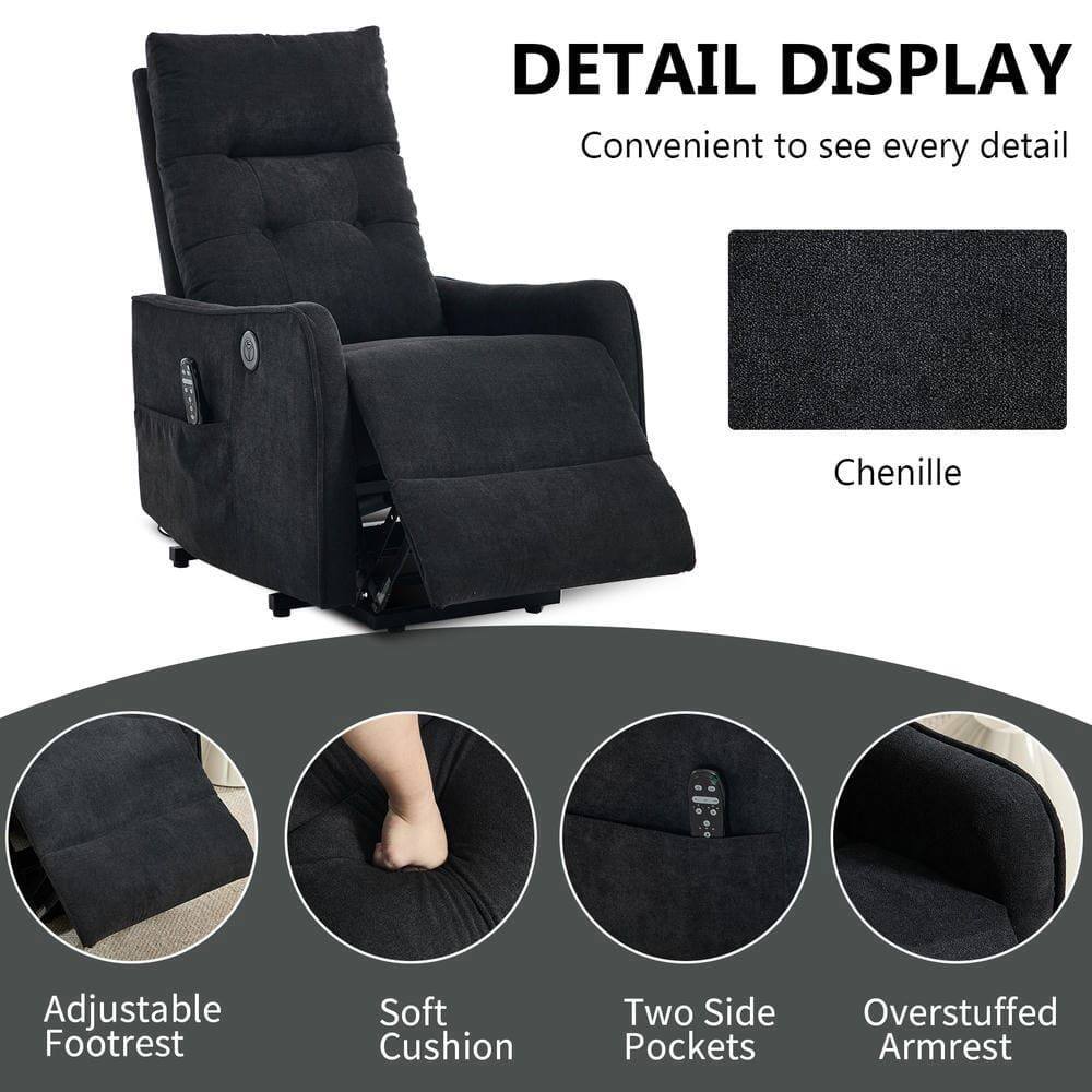 DETAIL DISPLAY  
Convenient to see every detail  

Chenille  

Adjustable Footrest  
Soft Cushion  
Two Side Pockets  
Overstuffed Armrest