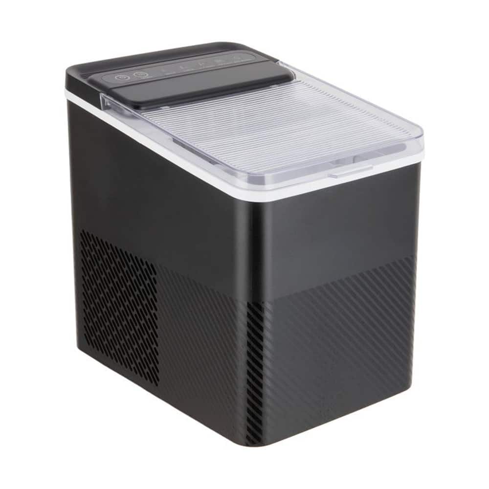 Loheer - Black Countertop Ice Maker Portable Bullet Ice Machine Self Cleaning - Rich Black