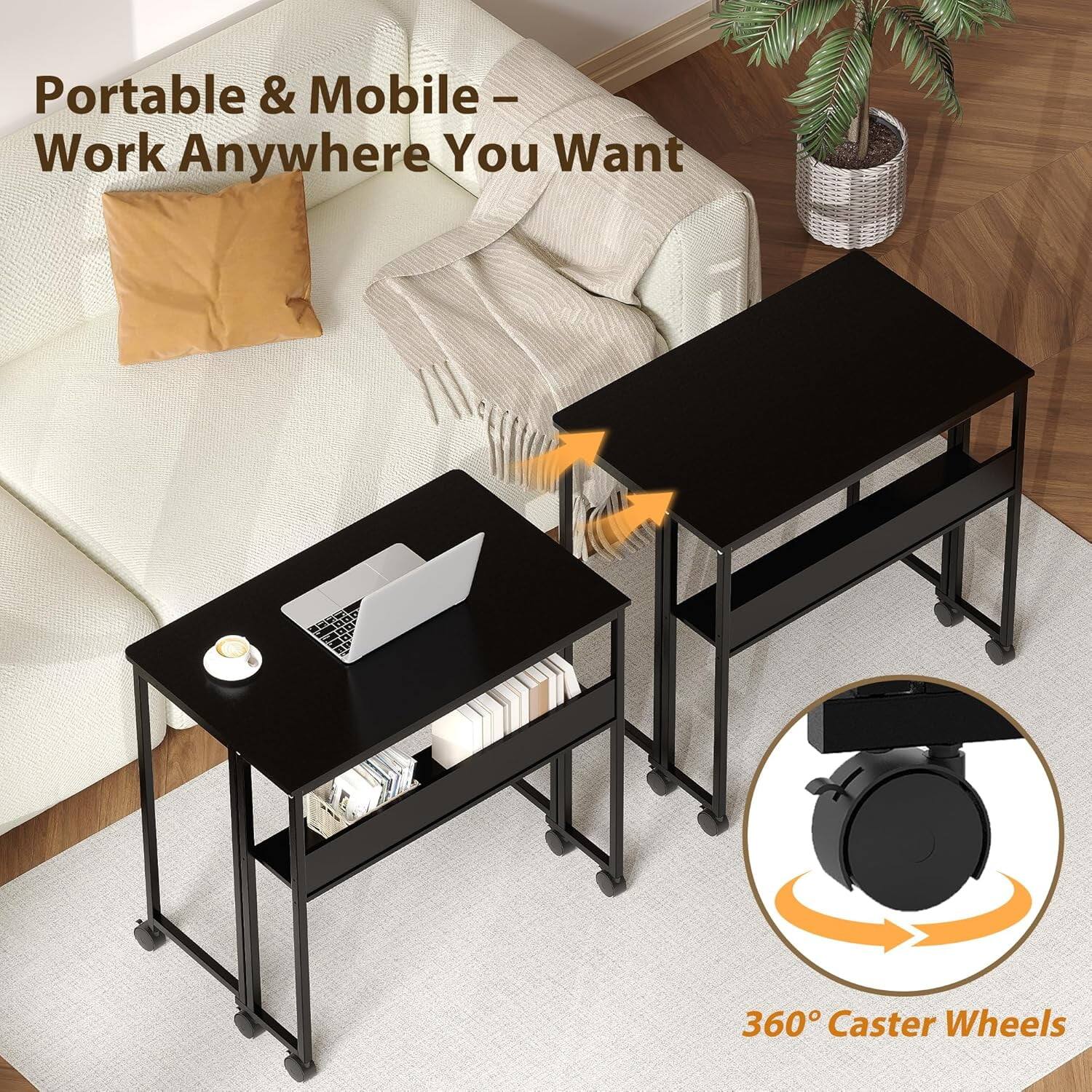 Portable & Mobile - Work Anywhere You Want

360° Caster Wheels