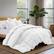 Angle. Puredown - Puredown Luxurious 300TC 100% Organic Cotton Down Feather Fiber Comforter, White, Twin - White.