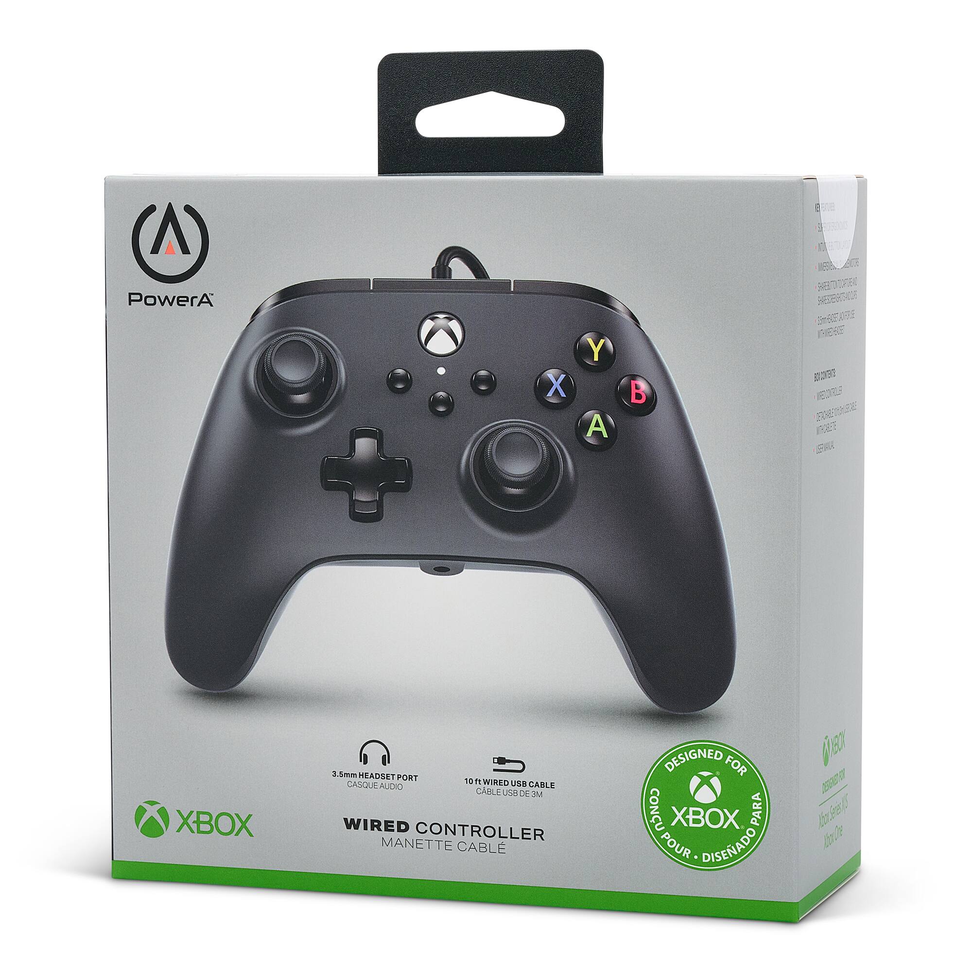 Alt View 18. PowerA - Wired Controller for Xbox Series X|S - Black.