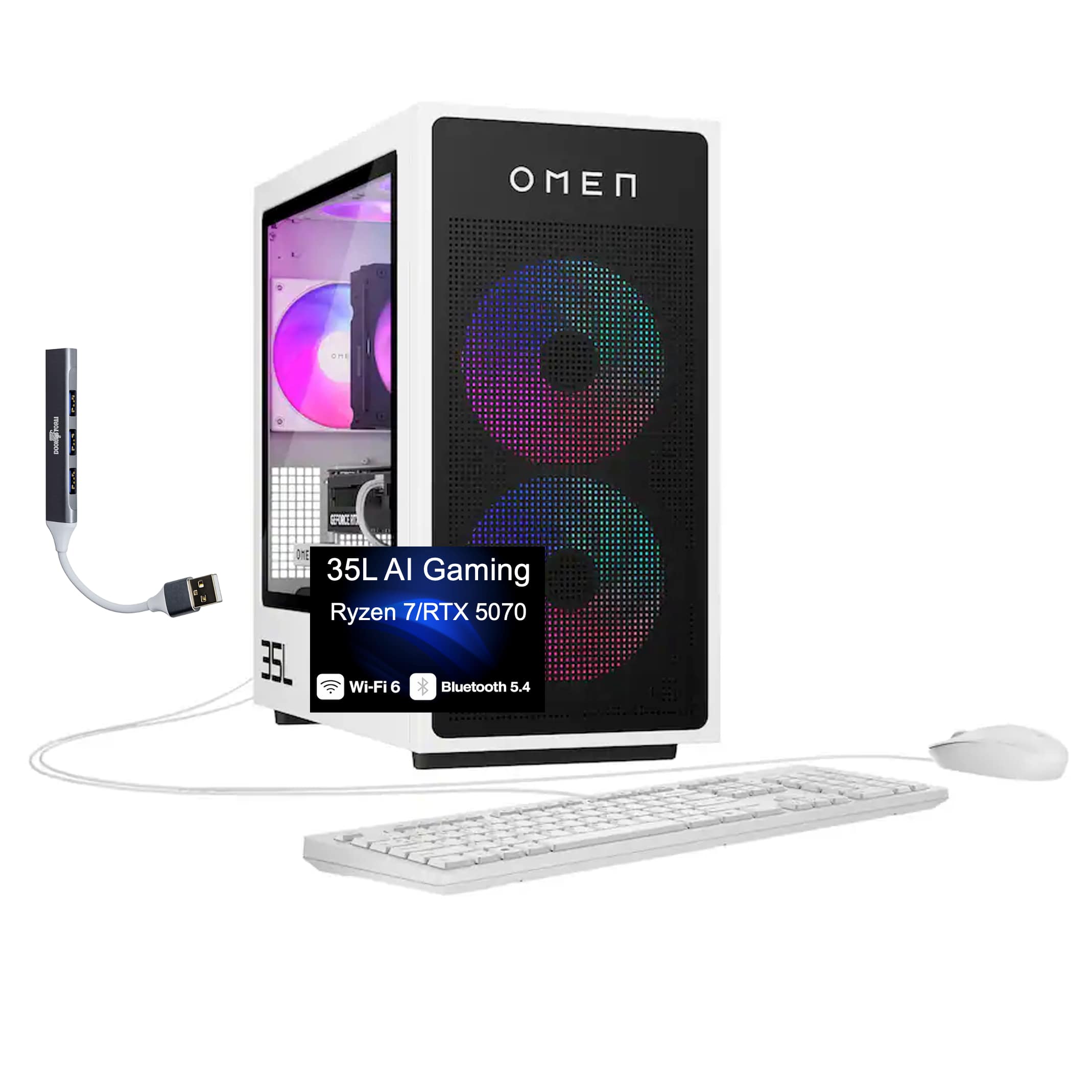 HP OMEN 35L Desktop PC (Ryzen 7 8700F, 32GB, 1TB SSD, GeForce RTX