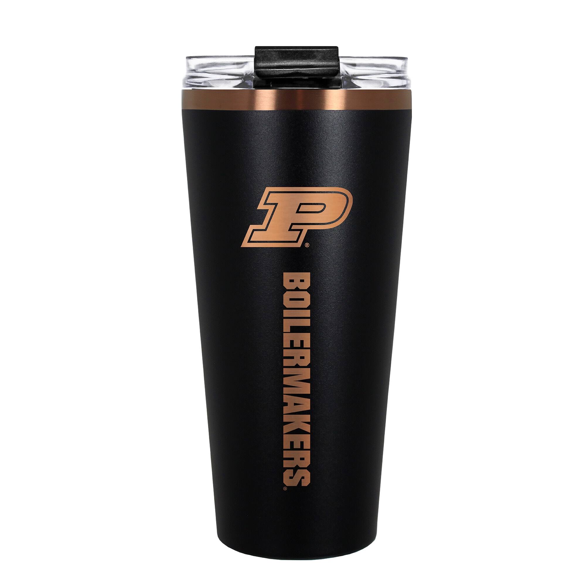 Front. Great American Products - Purdue Boilermakers 30oz. Big Slim Tumbler - Black.
