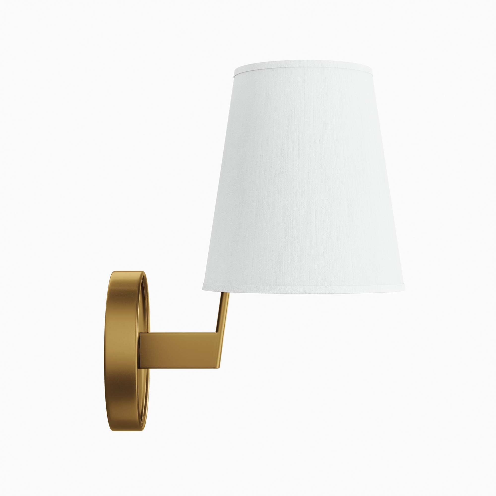 Alt View 4. Modway - Surround Wall Sconce by Modway - White Satin Brass.
