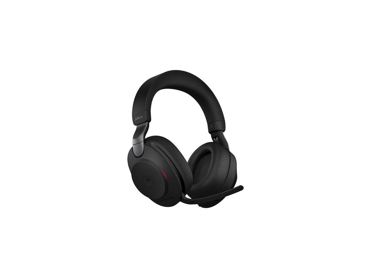 Angle. Jabra - Jabra Evolve2 85 Headset - Stereo - Wireless - Bluetooth - Over-the-head - Binaural - Supra-aural - Black - Black.