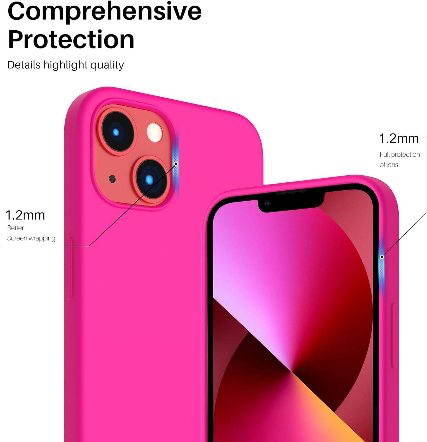 Comprehensive Protection Details highlight quality 1.2mm Full protection of lens 1.2mm Better Screen wrapping