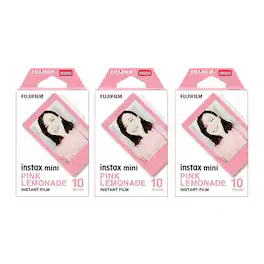 Fujifilm - Instax Mini Pink Lemonade Film (10 Exposures, 3-Pack)