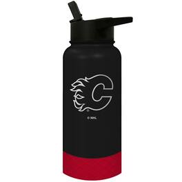 Great American Products - Calgary Flames 32oz. Logo Thirst Hydration Water Bottle - Multicolor