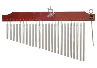 Tycoon Percussion 25 Chimes on Curved Siam Oak Wood Bar, Tempered ...
