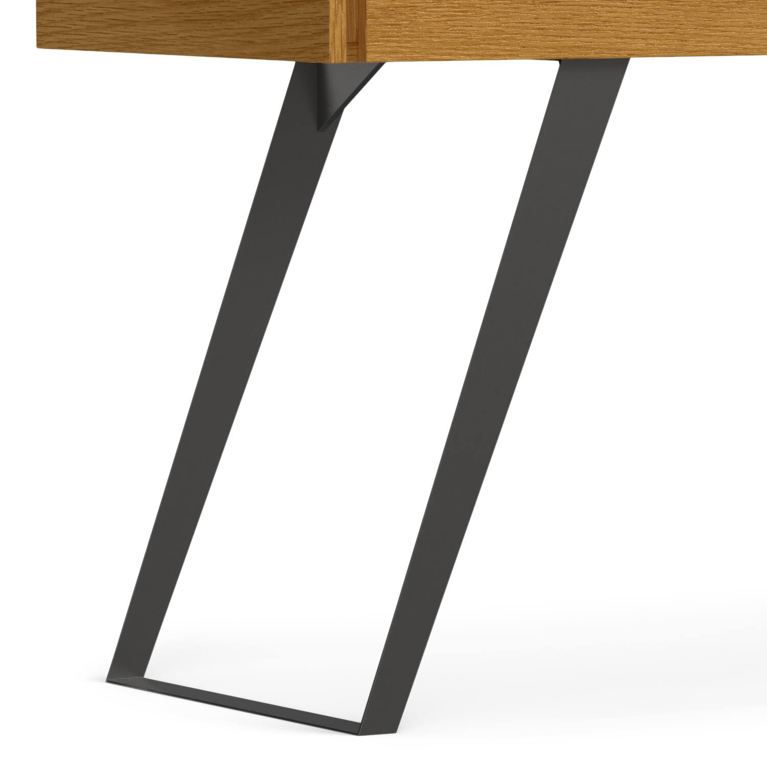 Alt View 7. Simpli Home - Lowry Modern Industrial 72 inch Wide Large Desk in Oak - Oak.