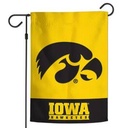 WinCraft - Iowa Hawkeyes 12" x 18" Applique Garden Flag - Multicolor