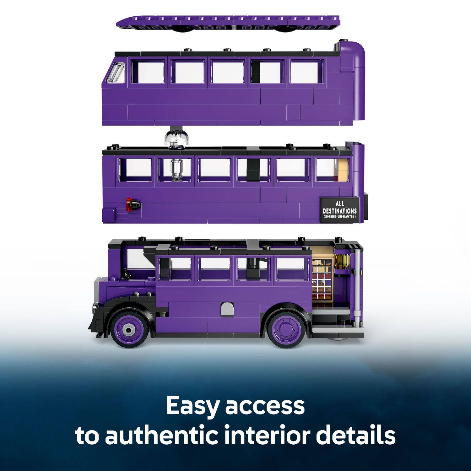 Easy access to authentic interior details for all destinations.