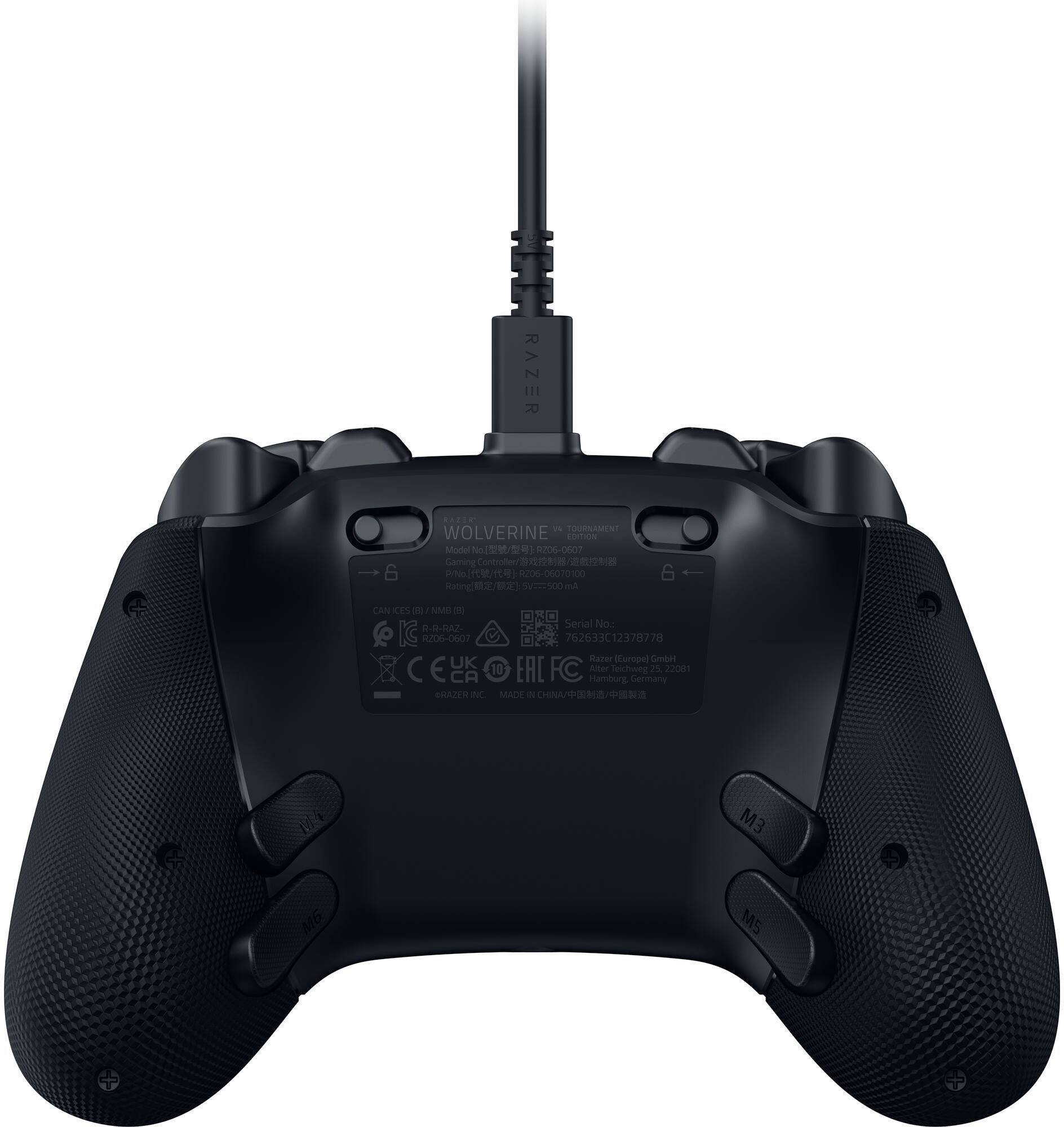 RAZER

6

RAZER W TOURNAMENT WOLVERINE EDITION Model No: R206-0607 Gaming Pr/Mo. No: R206-06070100 Rating/ 5V: 21500mA

6

CAN CES B NMB R-R-RAZ- Serial No.: R206-0607 762633C12378778 Razer Europe GmbH UK FC Alter Telchweg 25 22081 CA 10 EAC Hamburg Germany RAZER INC MADE IN CHINA

M3

M5
