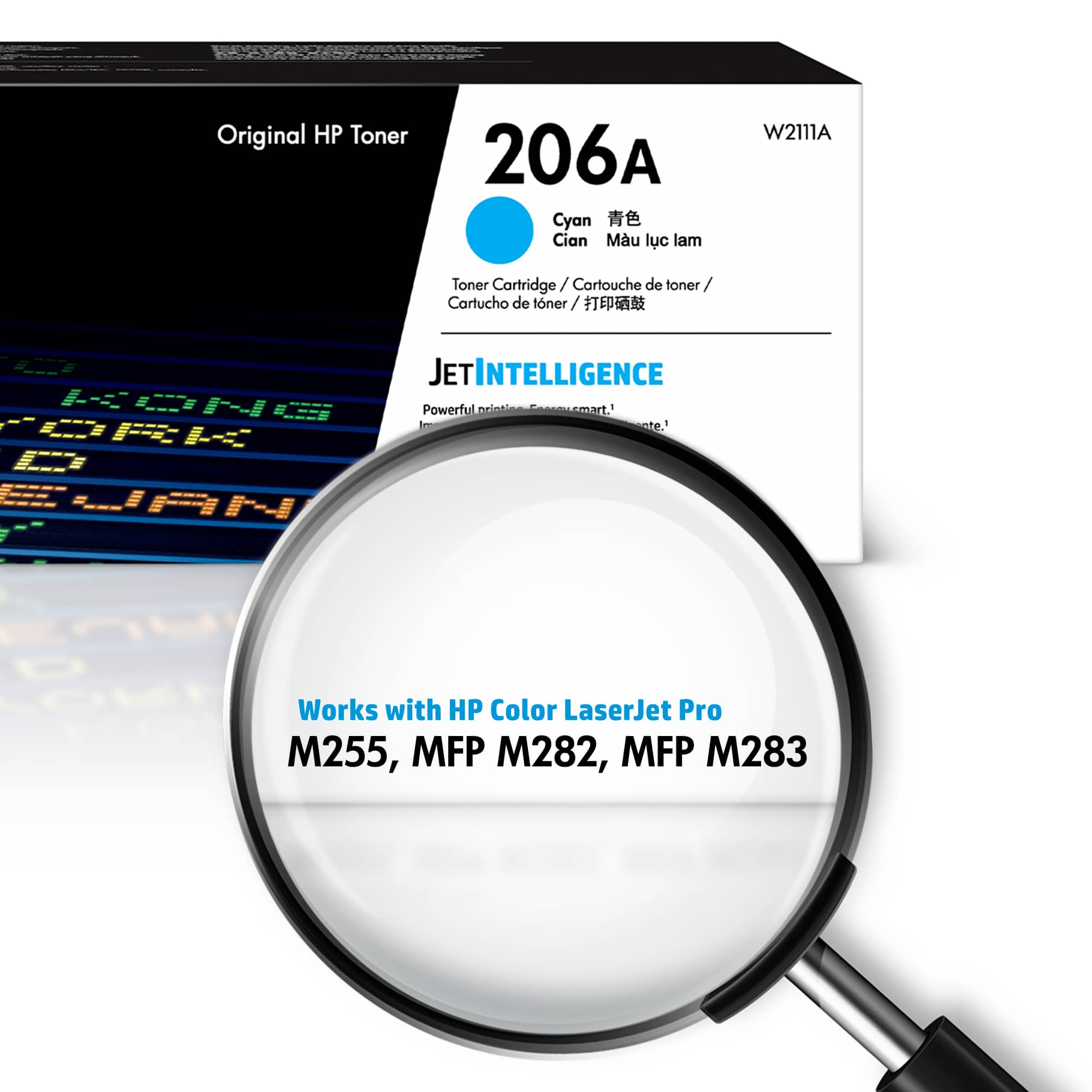 Alt View 1. HP - 206A Standard Capacity Toner Cartridge - Cyan.