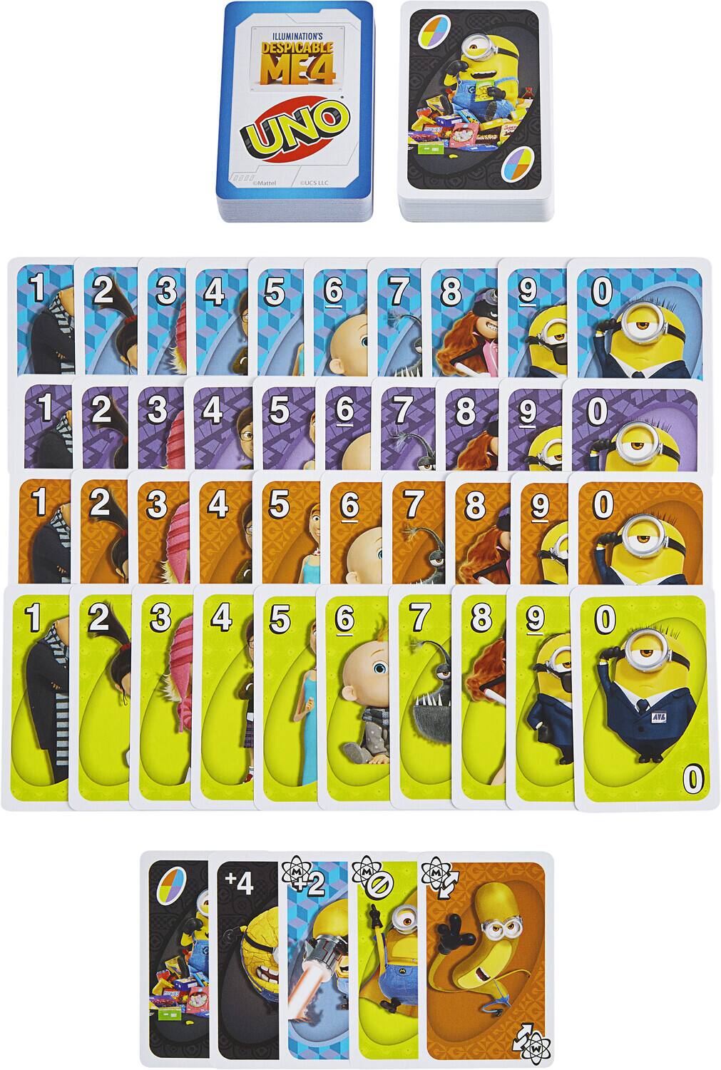 Mattel Games UNO Despicable Me 4 Card Game GAMES (MISC) Multicolor