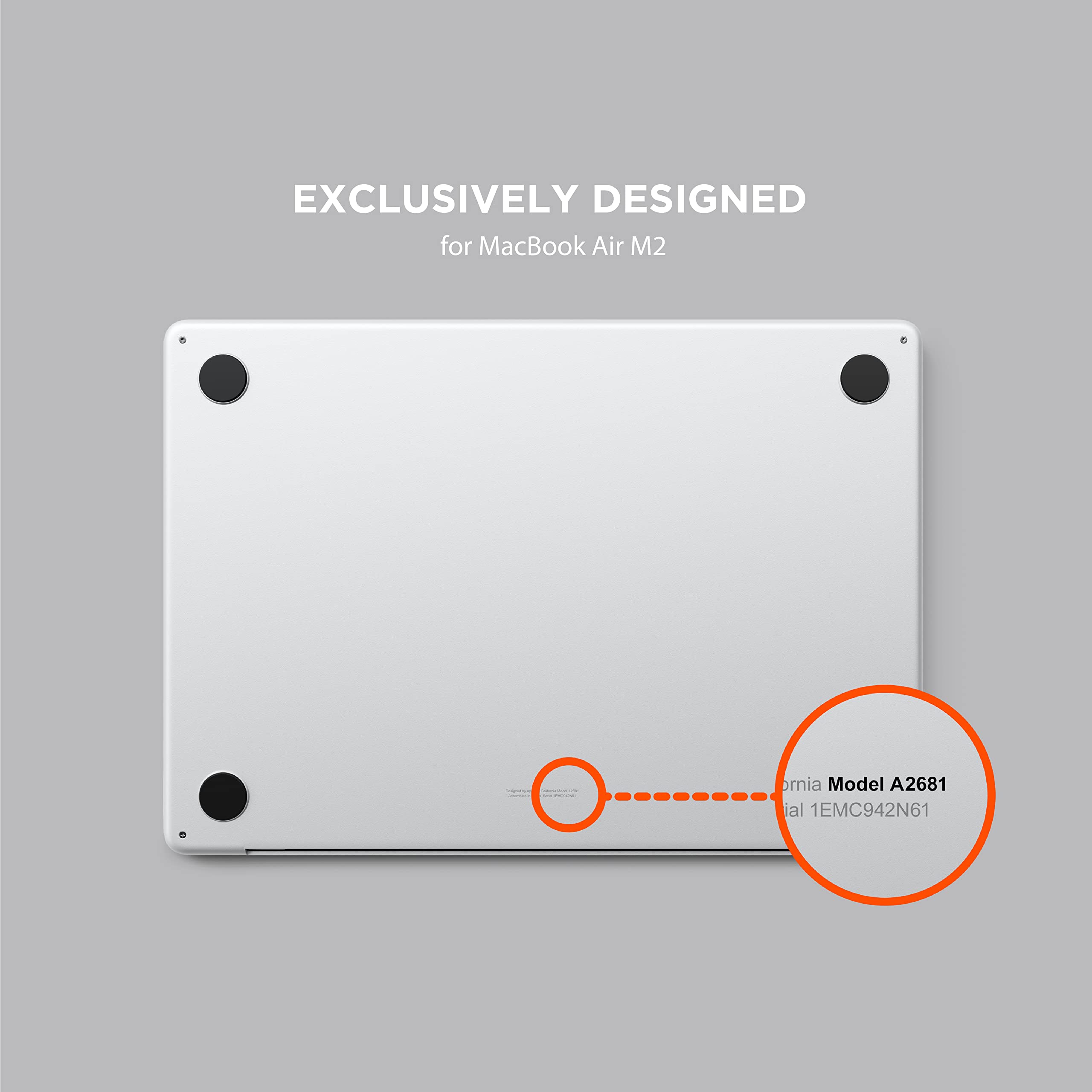 EXCLUSIVELY DESIGNED for MacBook Air M2  
California Model A2681  
1EMC942N61