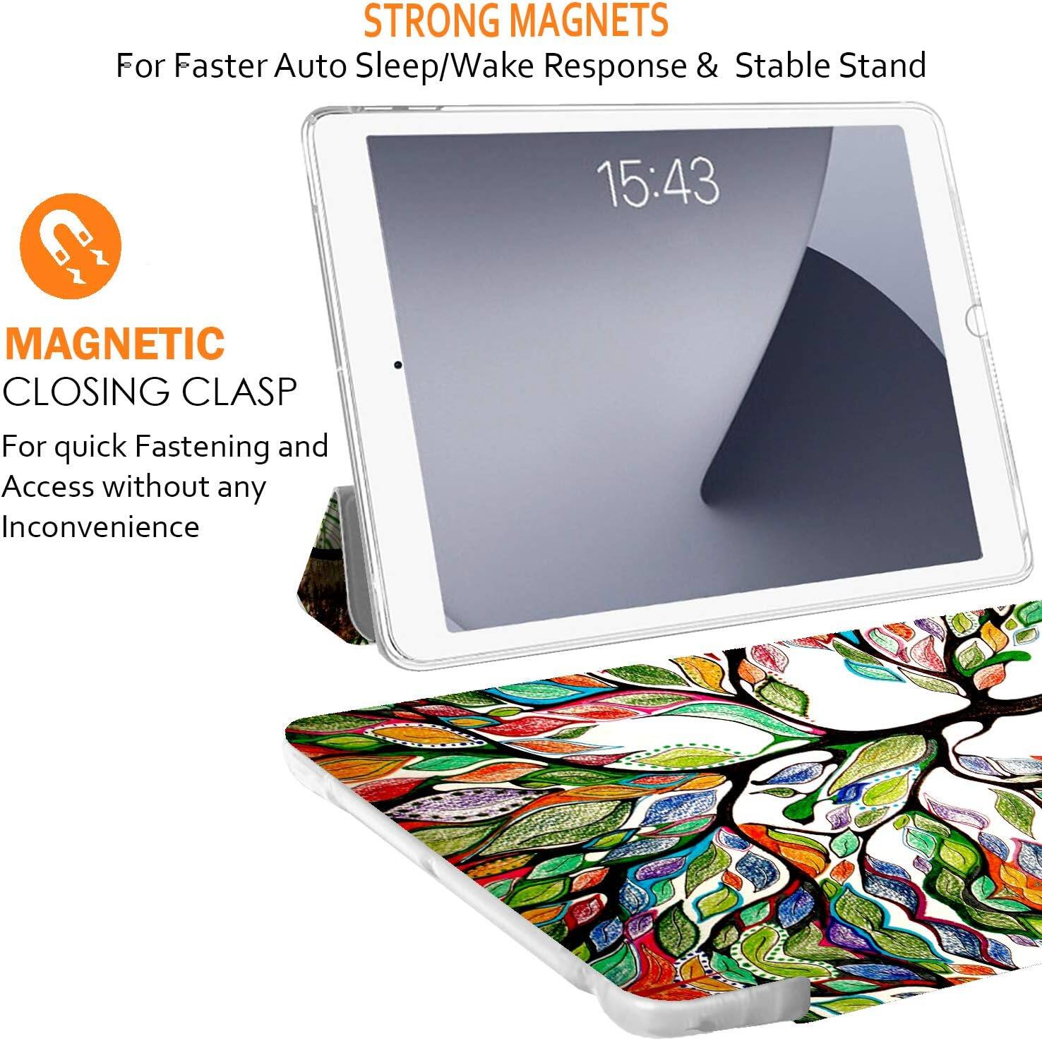 STRONG MAGNETS  
For Faster Auto Sleep/Wake Response & Stable Stand

15:43

MAGNETIC CLOSING CLASP  
For quick Fastening and Access without any Inconvenience