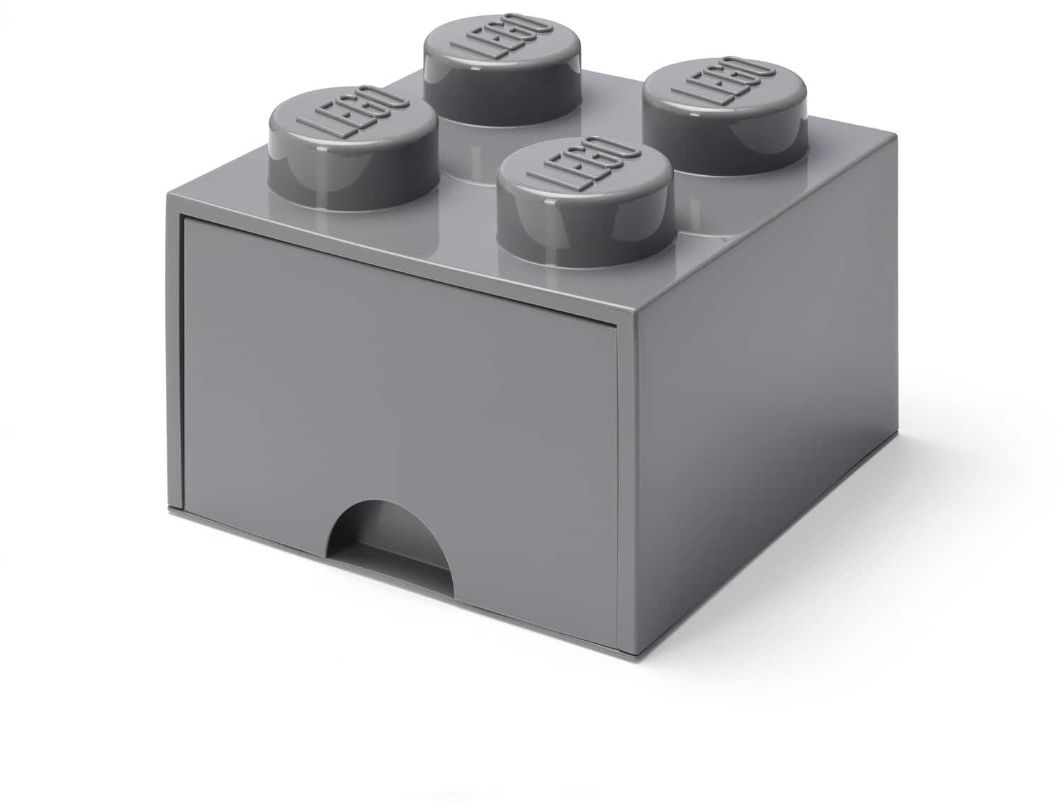 Room Copenhagen - LEGO Stackable Storage Brick with 1 Drawer and 4 Knobs, Dark Grey - COLLECTABLES - Multicolor