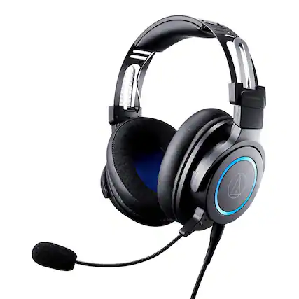 Front. Audio-Technica - Audio-Technica ATH-G1 Premium Gaming Headset - Black.