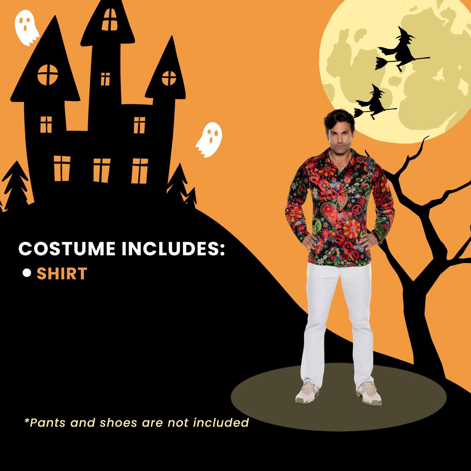 COSTUME INCLUDES:  
- SHIRT  

*Pants and shoes are not included