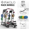 MIKOLLO RACK BUNDLE
M4 Smith Machine
1200 LBS WEIGHT CAPACITY
FID Weight Bench
230LBS Rubber Bumper Plates
- 10LBS x 2
- 35LBS x 2
- 45LBS x 2
- 25LBS x 2
Cable Accessories