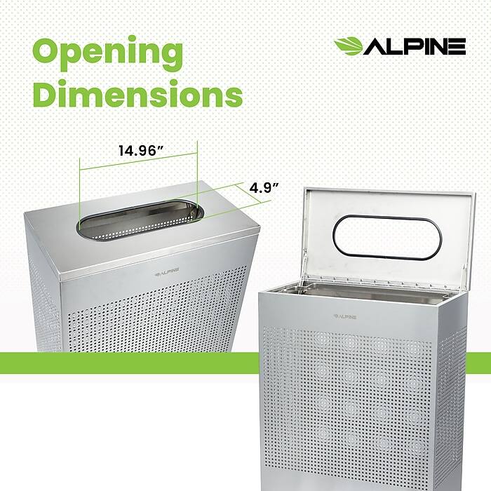 ALPINE, Opening Dimensions, 14.96", 4.9"