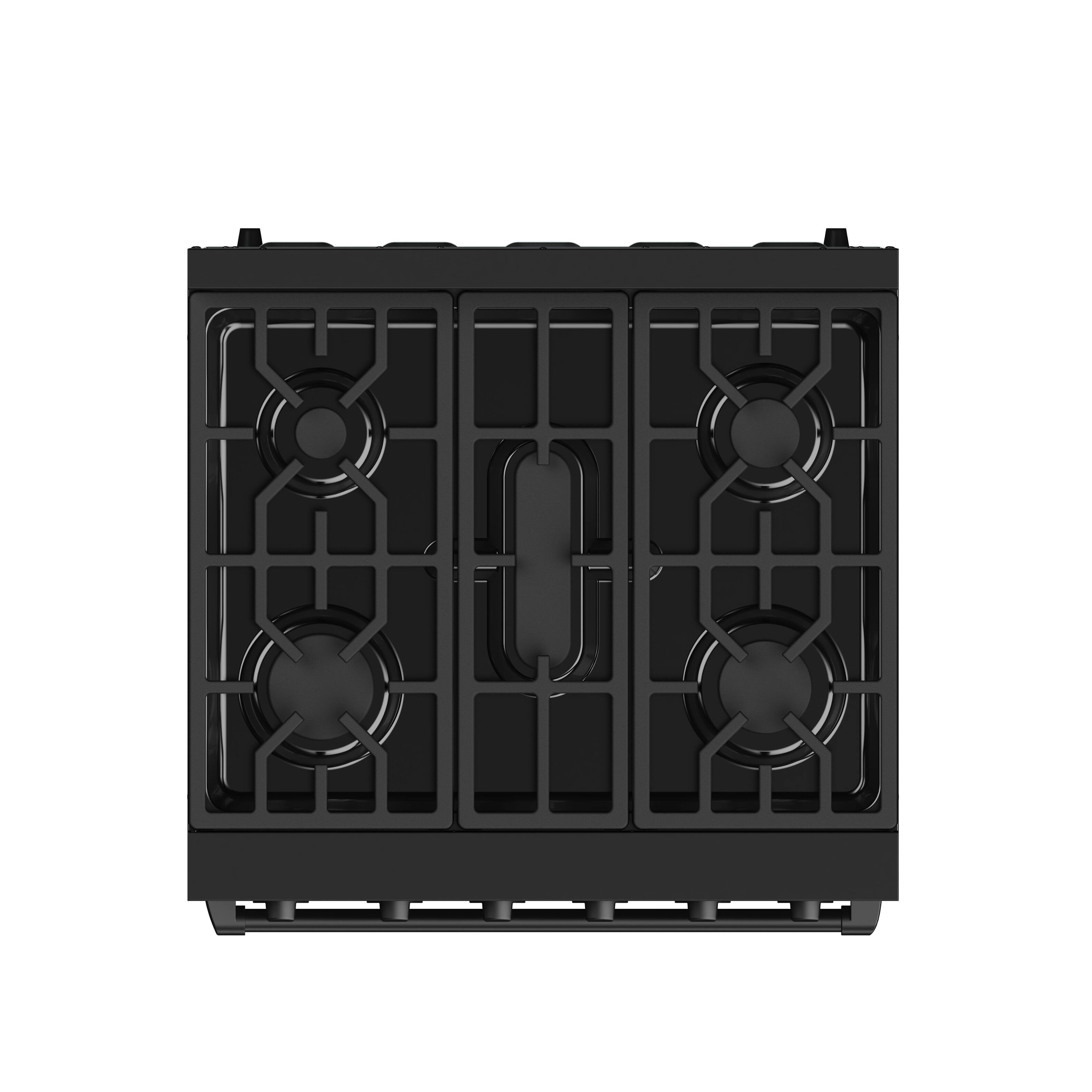 Back. Thor Kitchen - Gordon Ramsay Series by Thor Kitchen 4.55 Cu. Ft Freestanding Gas Range - Black.