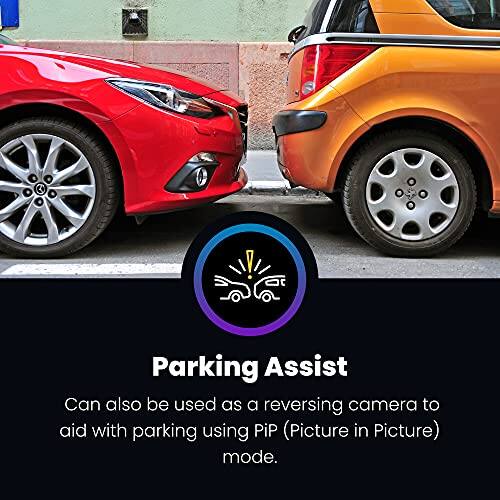 Parking Assist

Can also be used as a reversing camera to aid with parking using PiP (Picture in Picture) mode.