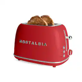Nostalgia - Classic Retro 2-Slice Toaster - Red