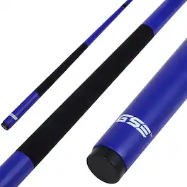 GSE Games & Sports Expert - 58" 2-Piece Matte Fiberglass Graphite Composite Billiard Pool Cue Stick for Men/Women - 19oz - Blue