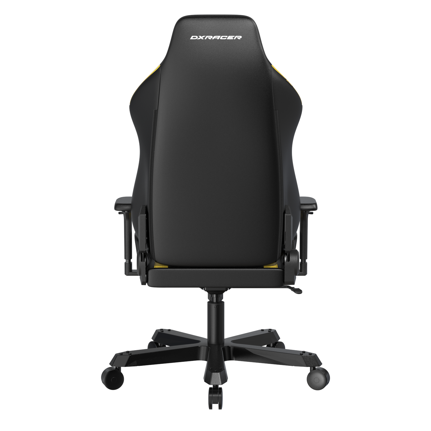 Back. DXRacer - DXRacer Tank Series Gaming Chair – Armour Edition Black & Yellow, Oversized XXL Ergonomic Design & Heavy-Duty Support - Black and Yellow.