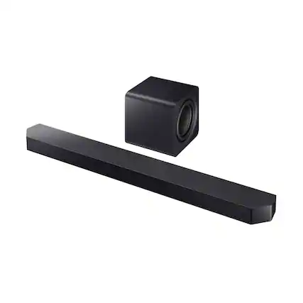 Front. Samsung - Samsung HW-Q900H/ZC 7.1.2ch Sound System with Soundbar and Subwoofer (Black).