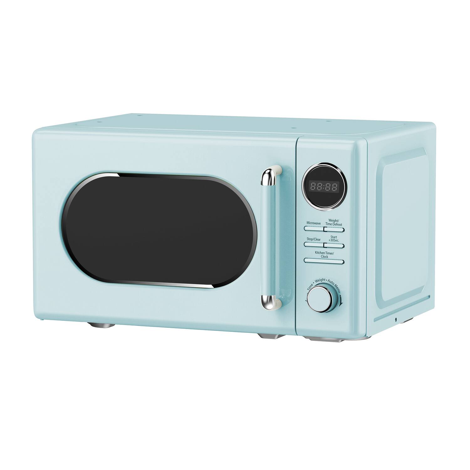 Magic Chef 0.7 Cu. Ft. 700 Watt Retro Countertop Microwave Mint