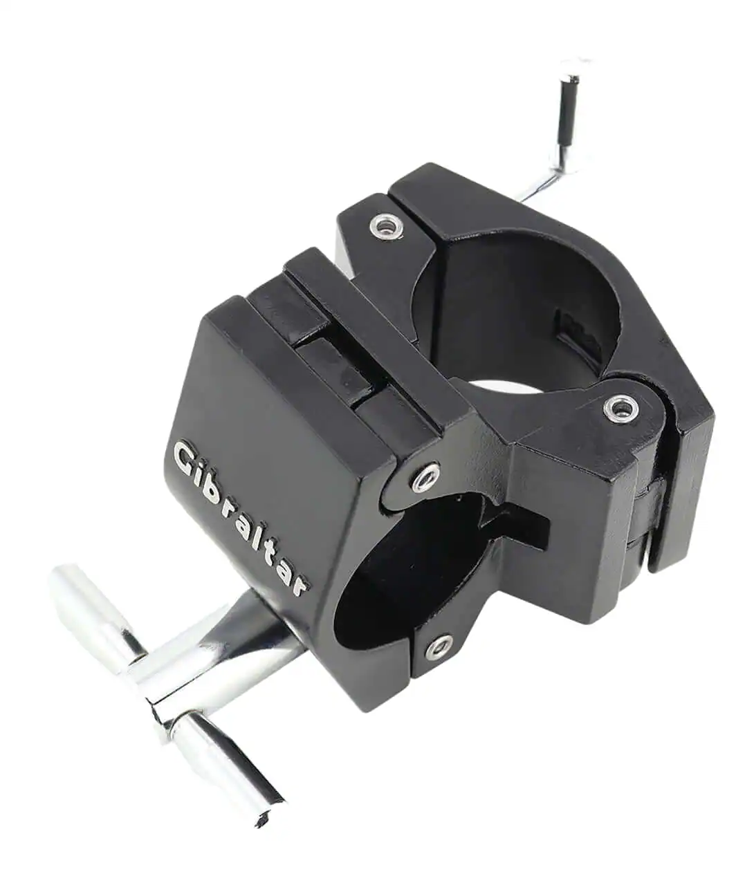 Front. Gibraltar Hardware - Gibraltar SC-GRSRA Road Series Right Angle Clamp, Fixed at 90 Degrees With Hinged Sides, Drum Accessories Hardware.