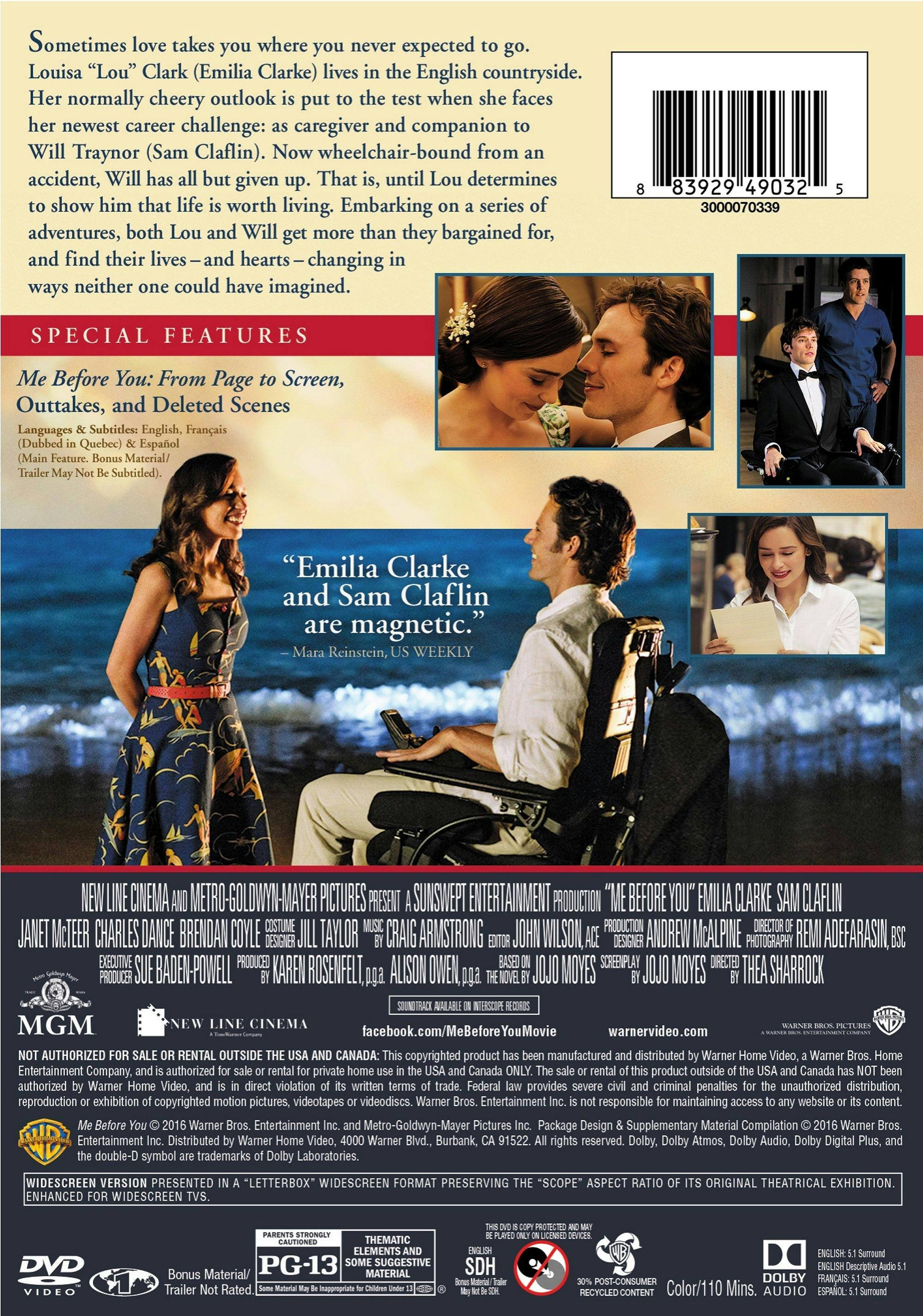 Angle. Me Before You [DVD].