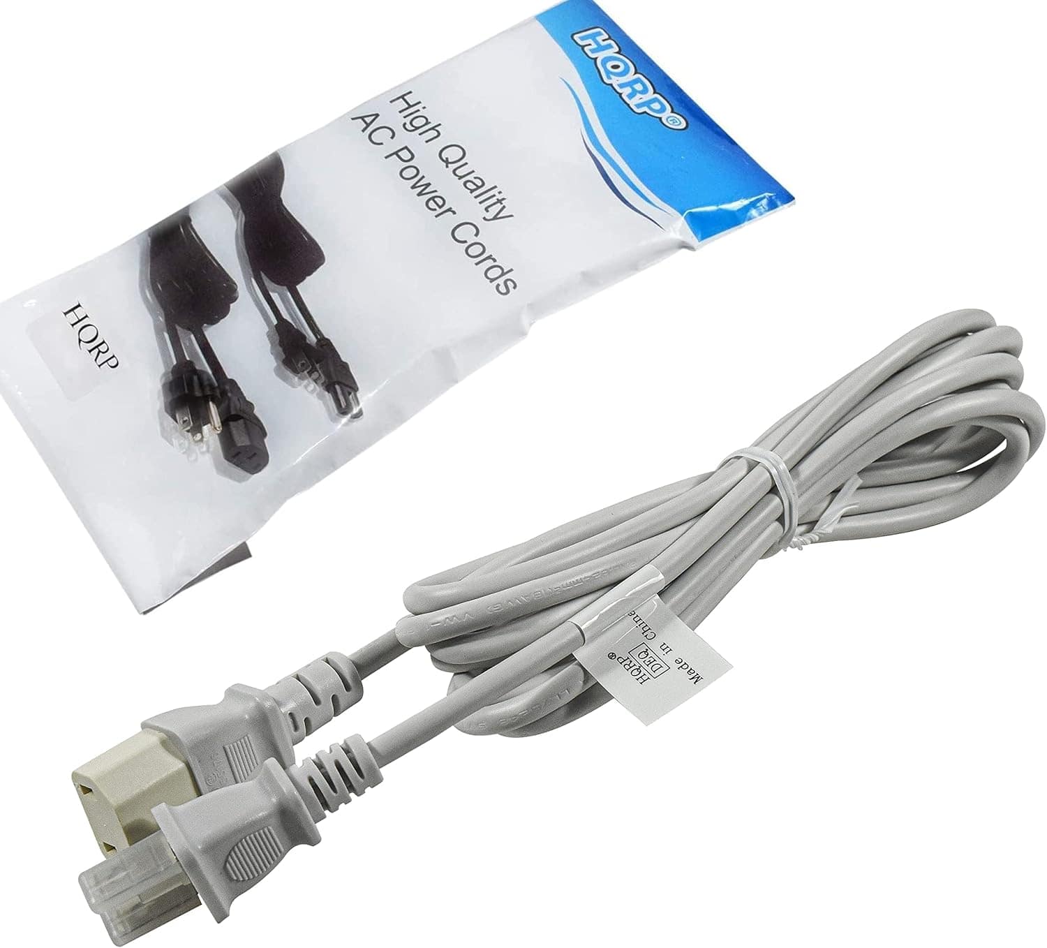 HQRP - 10ft AC Cord for Sony Bravia KDL-46EX500 KDL-70XBR7 KDL-46EX501 KDL-46V4100 KDL-46V5100 KDL-52W4100 HDTV TV - White
