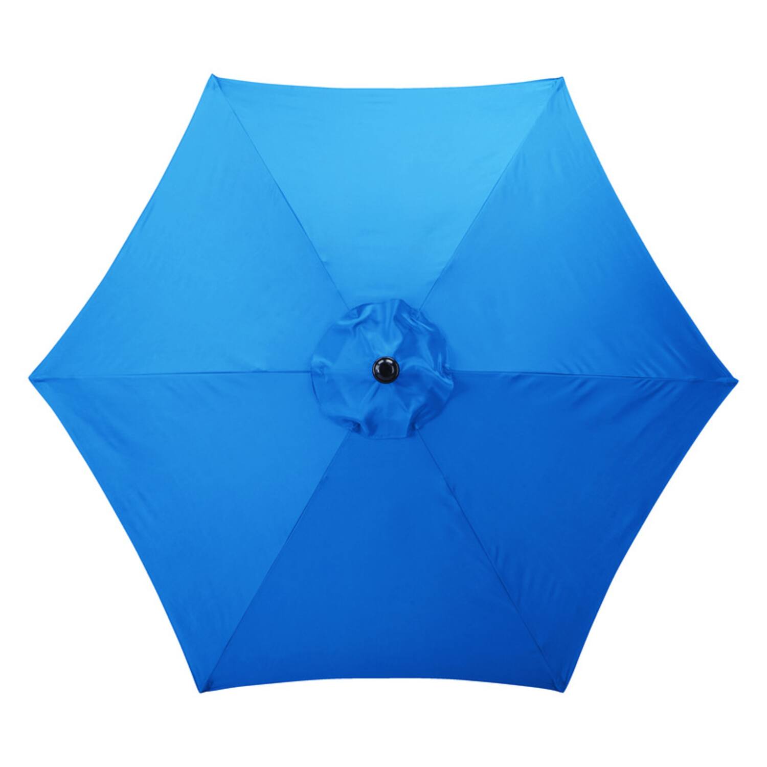 Front. Living Accents - Living Accents 9 ft. Tiltable Royal Blue Market Umbrella.