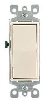 Leviton - S16-05603-2TS 3-Way 15A Rocker Switch Pack of 3 - Ivory