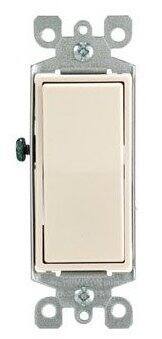 Leviton - S16-05603-2TS 3-Way 15A Rocker Switch Pack of 3 - Ivory