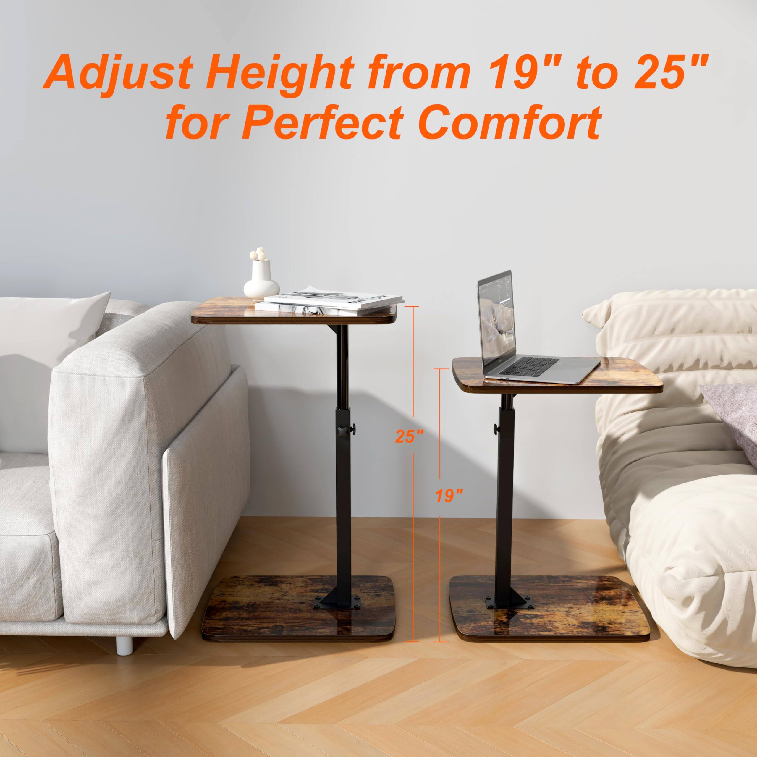 Adjust Height from 19" to 25" for Perfect Comfort