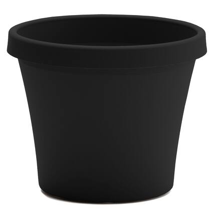 Front. Bloem - Black 24" - Terra Pot Planter.