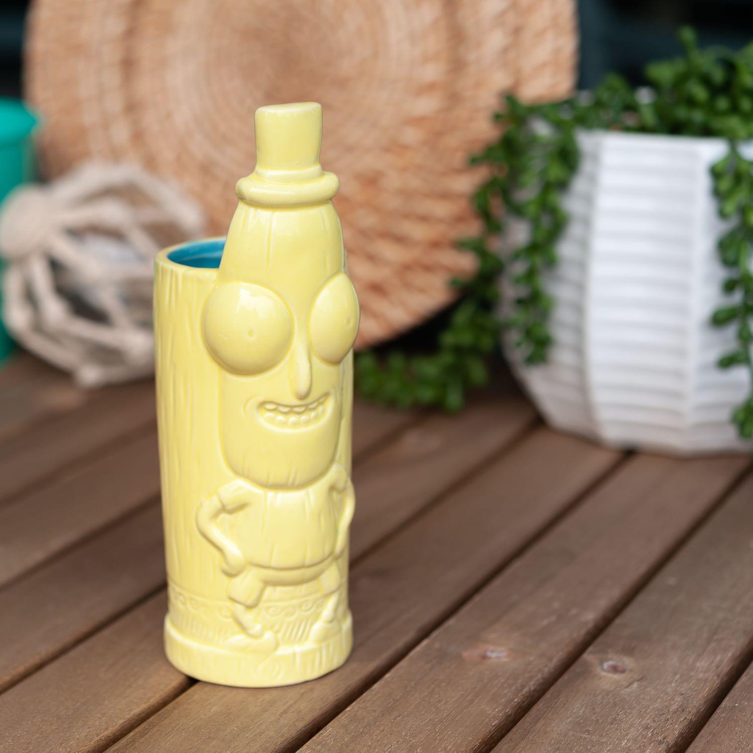 Alt View 4. ThinkGeek - Geeki Tikis Rick & Morty Mr. Poopy Butthole | Tiki Style Ceramic Mug | Holds 12 Ounces - Beige.