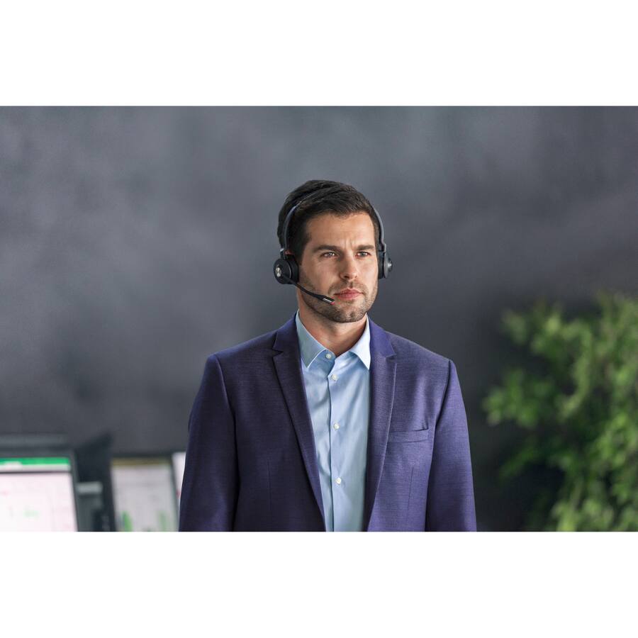 Alt View 1. Jabra - Jabra Engage 65 Headset - Stereo - Wireless - DECT - 492.1 ft - Over-the-head - Binaural - Supra-auralTAA Compliant - Black.