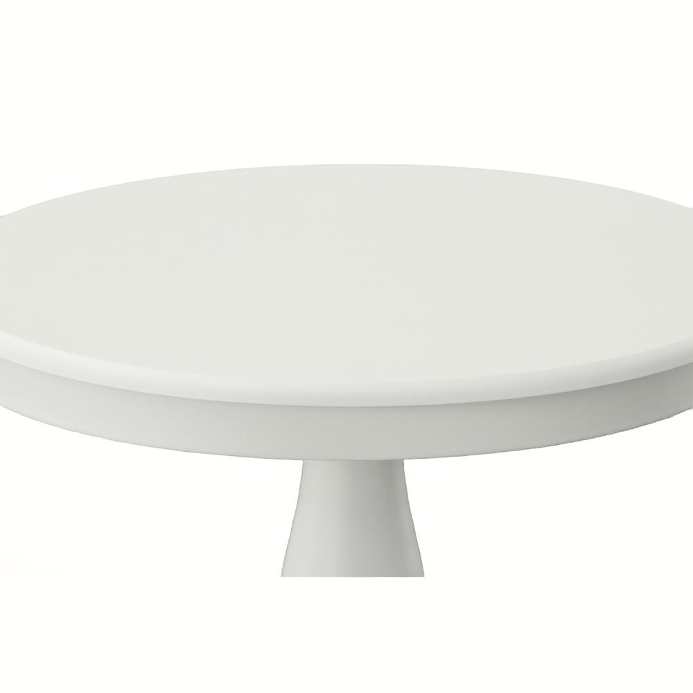 Alt View 1. Carolina Chair & Table - Fairview 30" Round Pedestal Dining Table - White - White.
