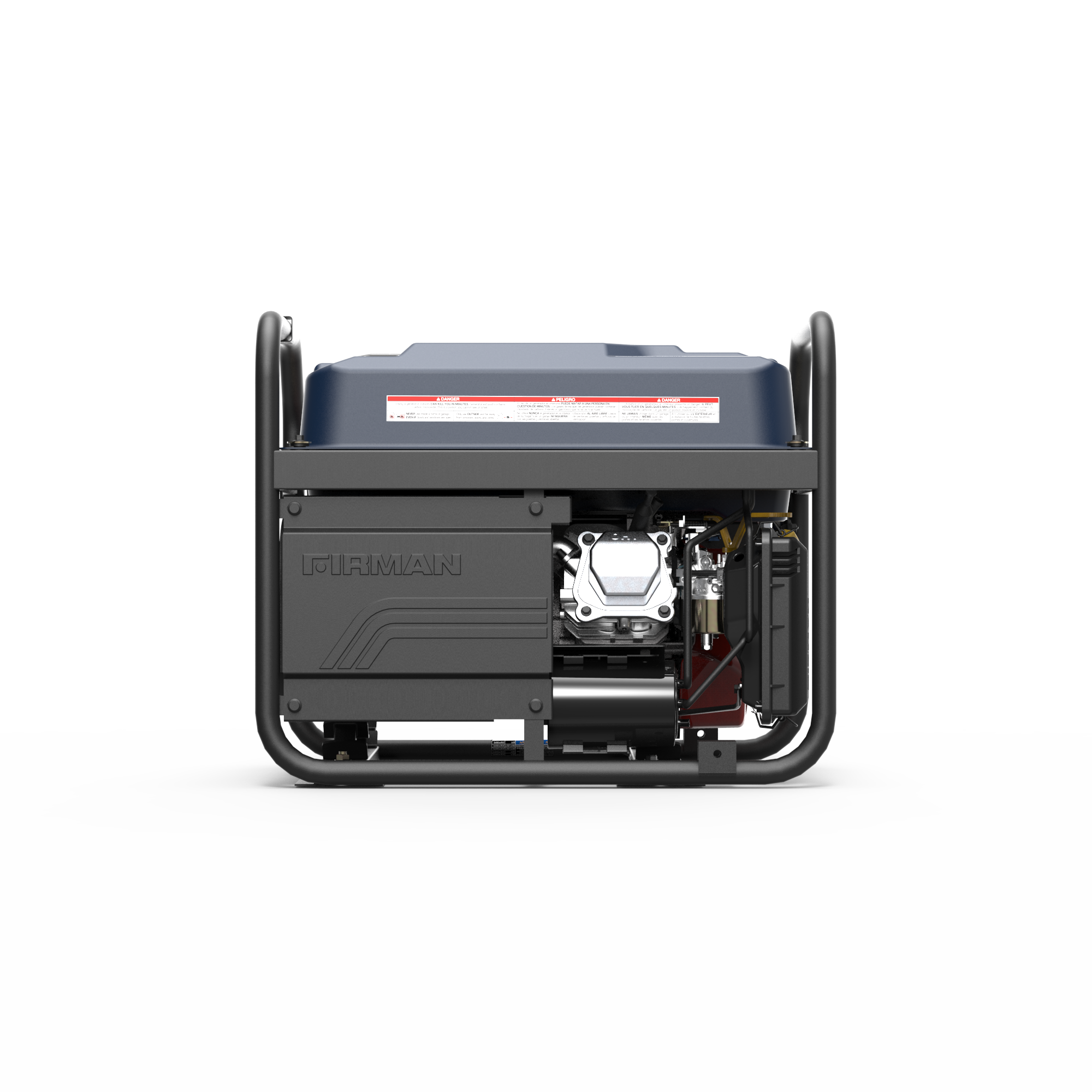 Alt View 2. Firman - Gas Portable Generator 4550/3650W Recoil Start Stars & Stripes - Red, White, Blue.