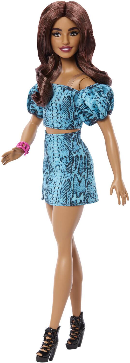 Alt View 1. Mattel - Barbie Fashionista Teal Animal Print   - COLLECTIBLES - Multicolor.