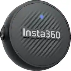 Front. Insta360 - Mic Air Transmitter Wireless Microphone System - Black.