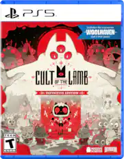 PS5 Includes the expansion WOOLHAVEN and 4 DLC packs
CULT OF THE LAMB
DEFINITIVE EDITION
TEEN T ESRB
MASSIVE MONSTER
DEVLVER DIGITAL